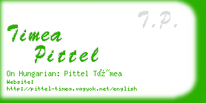 timea pittel business card